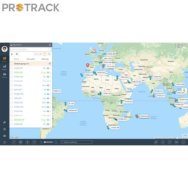 GPS Tracking System til køretøjer og flåde